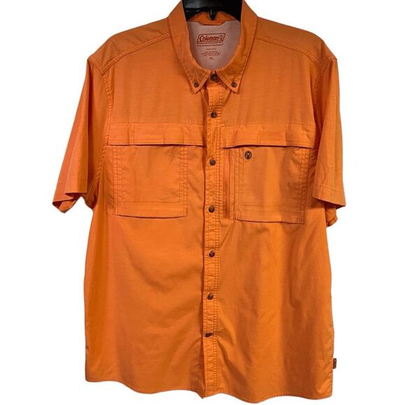 Coleman Orange Casual Button Down Shirt - Picture 1 of 11